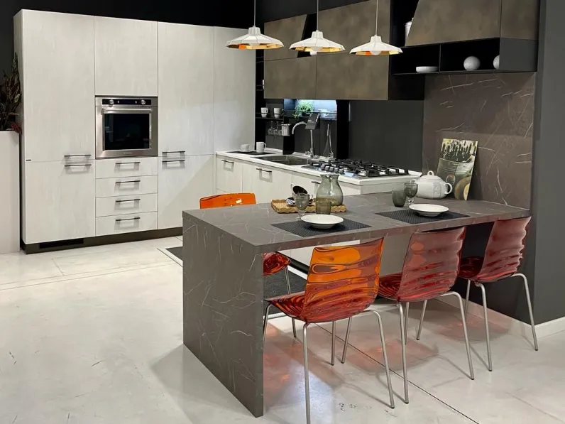 Cucina altri colori moderna ad angolo Mood Scavolini in Offerta Outlet