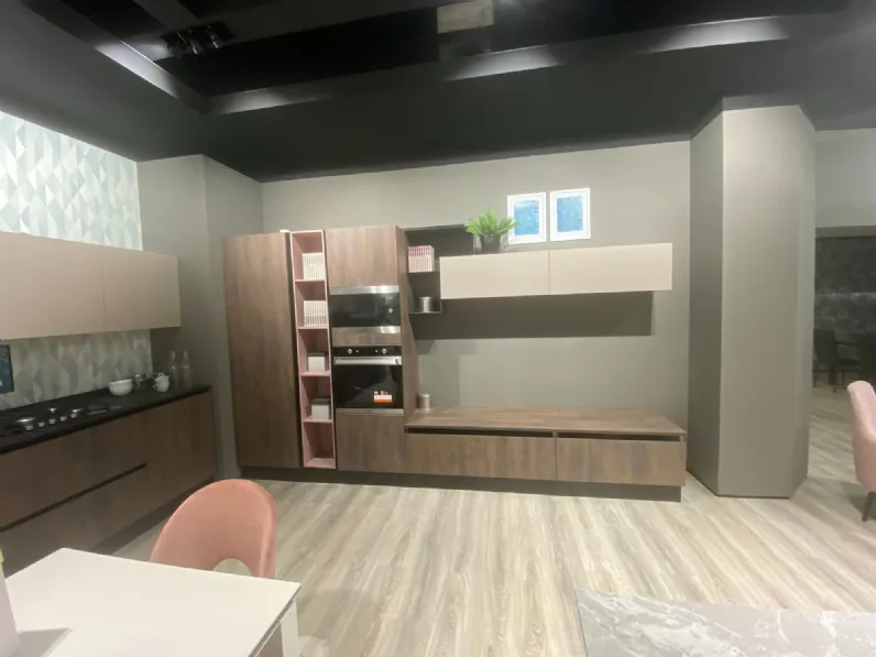 Cucina ad angolo Mobilturi Nevada cielo anta mm. 22 SCONTATA 70%