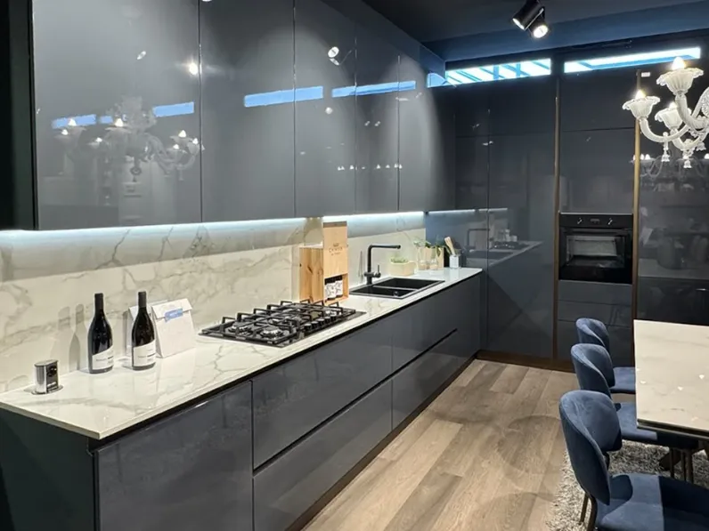 Cucina altri colori moderna ad angolo Pop Mobilturi in Offerta Outlet