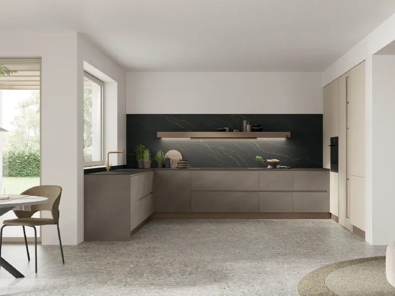 Cucina altri colori moderna ad angolo Infinity Stosa scontata