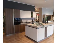 Cucina Ego line - era moderna altri colori Febal con isola scontata 50%