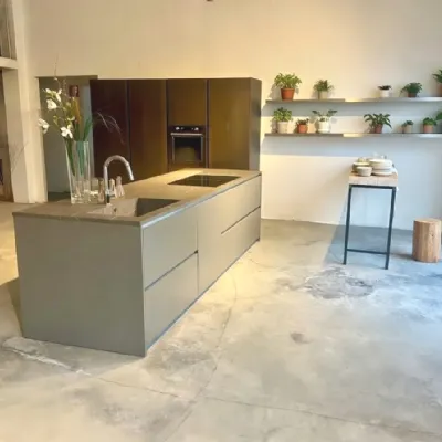 Cucina Mh6 moderna altri colori Modulnova con isola scontata 29%