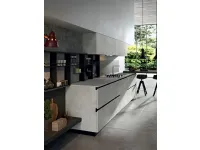 Cucina con isola in laminato materico modello Emporio ad un prezzo riservato 