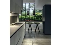 Cucina con isola in laminato materico modello Emporio ad un prezzo riservato 