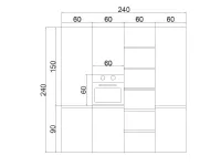 Cucina di Record cucine modello Cucina in fenix verde commodoro: scopri il prezzo 