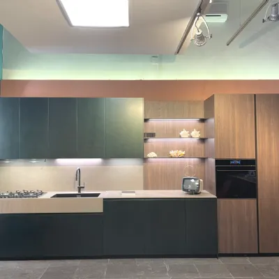 Cucina lineare moderna altri colori Binova Bluna a soli 13500