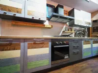 Cucina altri colori moderna lineare Cucina ecovintage  terra/ mare  lineare legno in offerta  Nuovi mondi cucine in Offerta Outlet