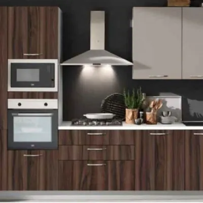 Cucina moderna lineare Artigianale Cucina new smart cm 360 h 216 a prezzo ribassato