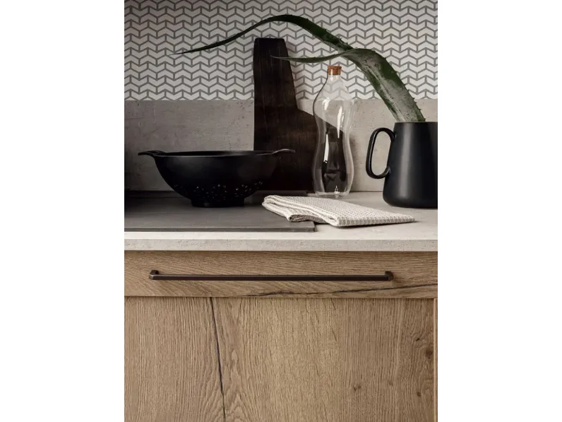 Cucina altri colori moderna lineare Easy 013 Ar-due in Offerta Outlet