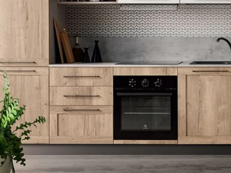 Cucina altri colori moderna lineare Easy 013 Ar-due in Offerta Outlet