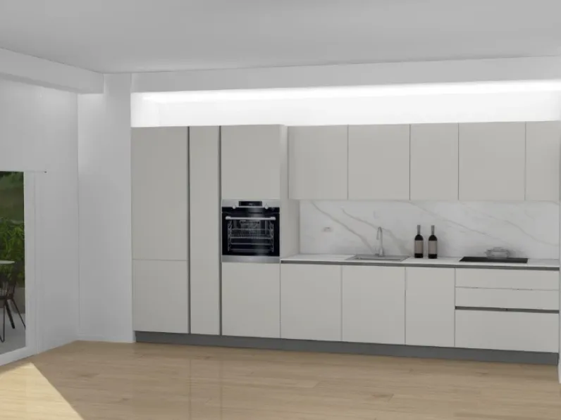 Cucina altri colori moderna lineare Smart gola Gicinque in offerta