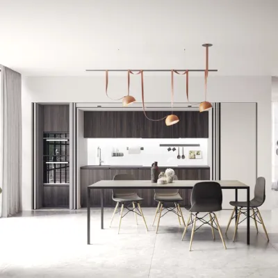 Cucina altri colori moderna lineare Kal 06 Arredo3 in Offerta Outlet