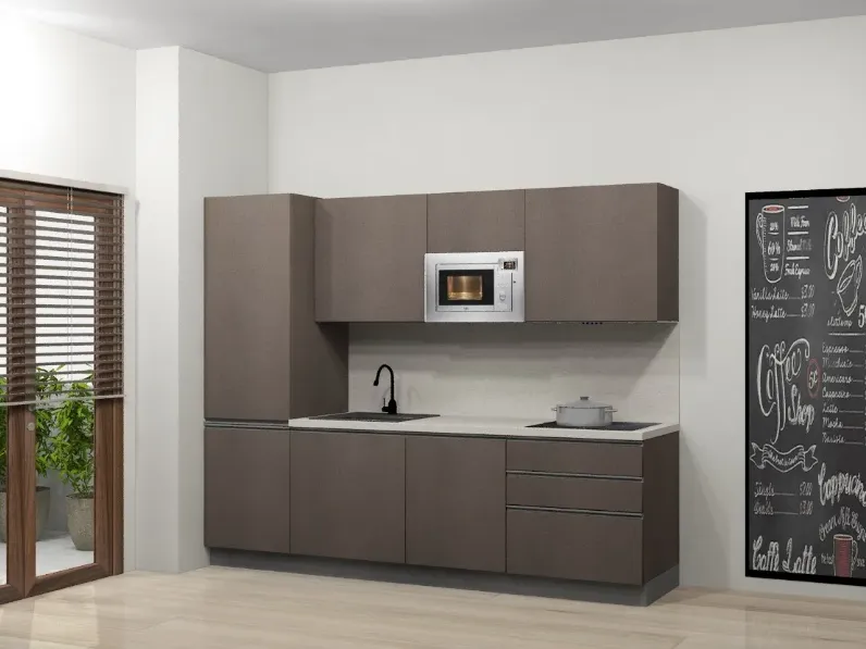Cucina altri colori moderna lineare Kappa 270 smart Gicinque in offerta