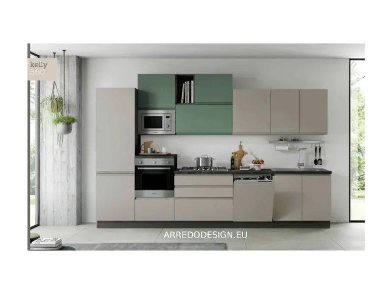 Cucina Kelly moderna altri colori Net cucine lineare scontata 50%