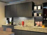 Cucina lineare in melaminico altri colori Miton  a prezzo ribassato