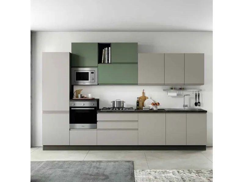 Cucina altri colori moderna lineare Modello  new katty Artigianale a soli 3490