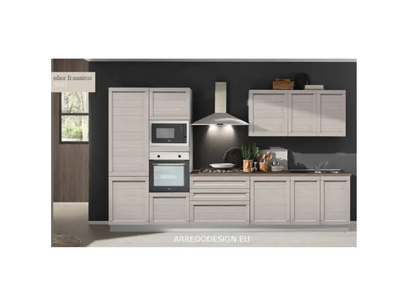 Cucina Elsa moderna altri colori Net cucine lineare scontata 50%