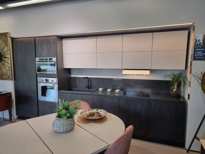 Cucina Mobilturi moderna lineare altri colori in laminato materico New star