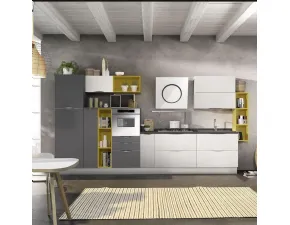Cucina moderna lineare Onda Ala in offerta con altri colori disponibili.
