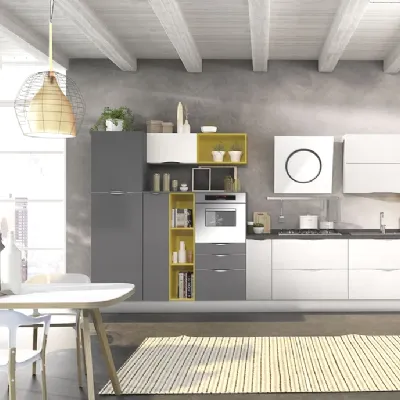 Cucina moderna lineare Onda Ala cucine a prezzo ribassato