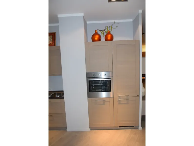 Cucina lineare in legno altri colori Open a prezzo scontato