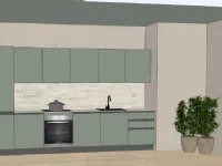 Cucina altri colori moderna lineare Promo infinity 360 gres Gicinque in Offerta Outlet
