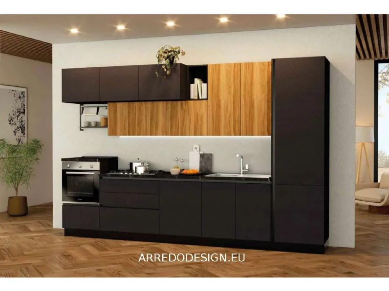 Cucina Sandy moderna altri colori Net cucine lineare scontata 50%
