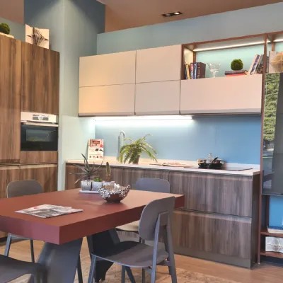 Cucina Scavolini moderna lineare altri colori in laminato materico Formalia 