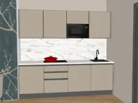 Cucina altri colori moderna lineare Gicinque Smart kappa 244 a soli 4200 Euro