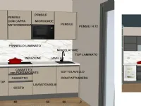 Cucina altri colori moderna lineare Gicinque Smart kappa 244 a soli 4200 Euro