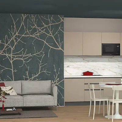 Cucina altri colori moderna lineare Gicinque Smart kappa 244 a soli 4200 Euro