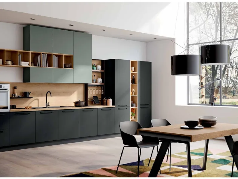 Cucina altri colori moderna lineare Tropea Imab in Offerta Outlet