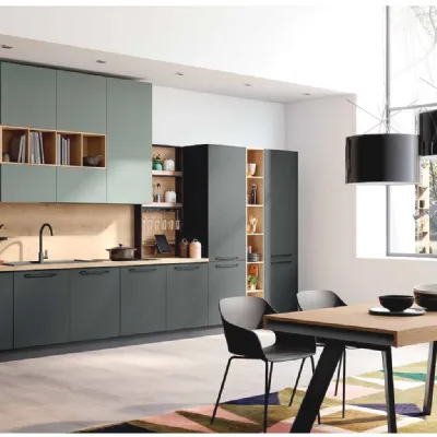 Cucina altri colori moderna lineare Tropea Imab in Offerta Outlet