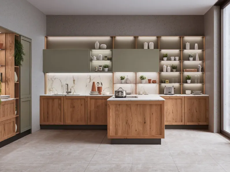 Richiedi il prezzo: cucina altri colori moderna Milano 06 di Veneta Cucine in Offerta Outlet 