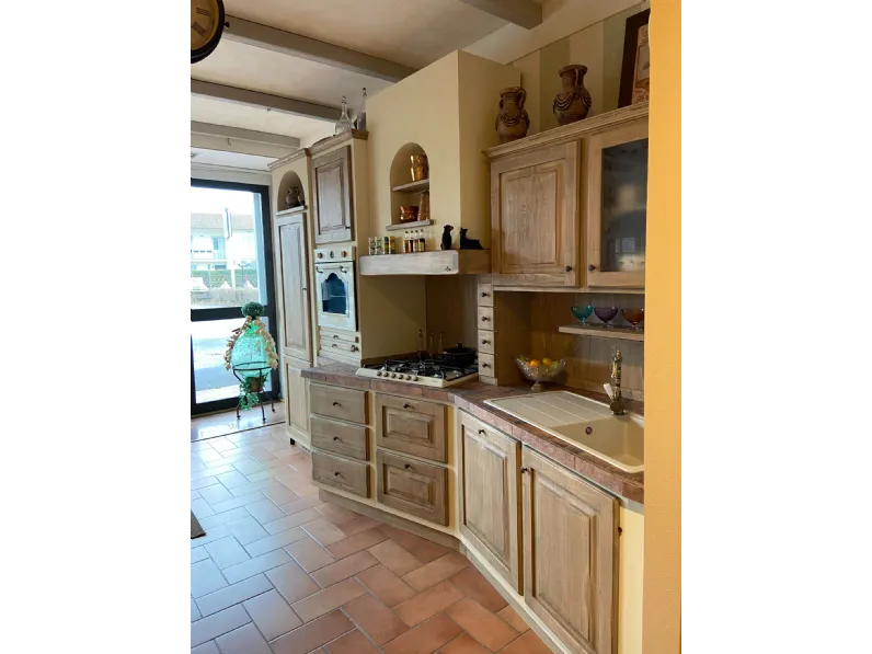 Cucina a prezzo ribassato lineare provenzale Paolina gianduia Zappalorto