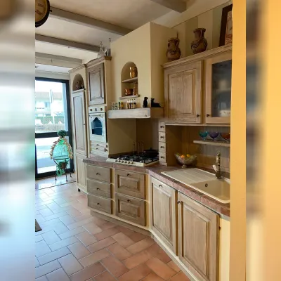 Cucina a prezzo ribassato lineare provenzale Paolina gianduia Zappalorto