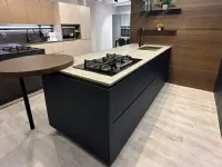 Cucina con isola in vetro blu Alutech  a prezzo ribassato