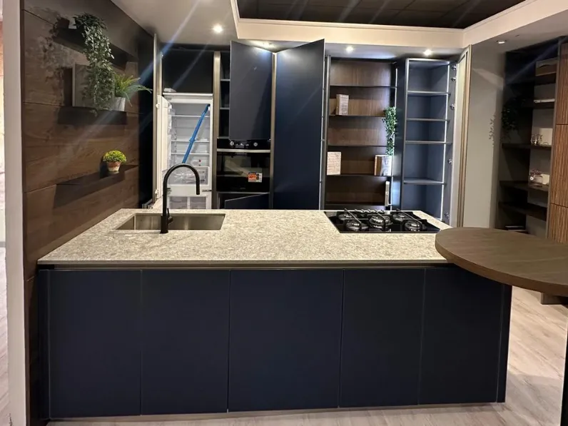 Cucina Alutech  moderna blu La casa moderna con isola scontata 55%