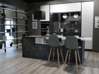 Cucina Anta mm. 22 a 34 moderna grigio ad isola Artigianale