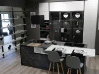 Cucina Anta mm. 22 a 34 moderna grigio ad isola Artigianale