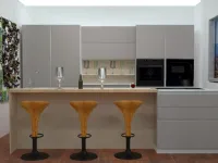 Cucina grigia moderna ad isola Mk18 Antares in Offerta Outlet