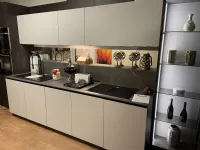 Cucina Lam moderna grigia Antares lineare scontata 30%