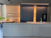 Cucina antracite design ad isola Blade Modulnova