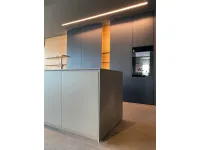 Cucina antracite design ad isola Blade Modulnova