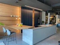 Cucina antracite design ad isola Blade Modulnova