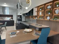 Cucina antracite design con penisola Sign Ernestomeda in Offerta Outlet