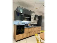 Cucina antracite industriale lineare Sax Scavolini in Offerta Outlet