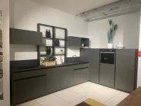 Cucina antracite moderna ad angolo De linea Scavolini scontata