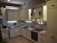 Cucina Arredo3 classica ad angolo bianca in legno Apera