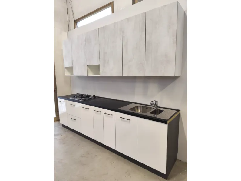 Cucina a prezzo ribassato lineare moderna Easy doppio colore Ar-due
